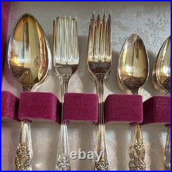 1847 Rogers Bros Silverplate Flatware Set with Storage Box