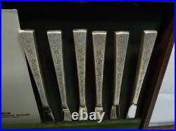 1847 Rogers Bros Silverplate Flatware Silver Lace Silverware 69 pcs svc for 12 1847 Rogers Bros Silverplate Flatware Silver Lace Silverware 69 pcs svc for 12