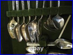 1847 Rogers Bros Silverplate Flatware Silver Lace Silverware 69 pcs svc for 12 1847 Rogers Bros Silverplate Flatware Silver Lace Silverware 69 pcs svc for 12