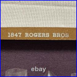 1847 Rogers Bros Silverplate Flatware with Walnut Chest