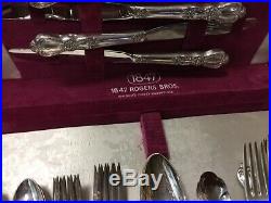1847 Rogers Bros Silverware 52 Piece /with case Silverplate