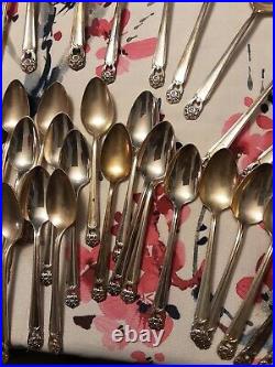 1847 Rogers Bros Silverware ETERNALLY YOURS 60 pc, setting for 8 + extr