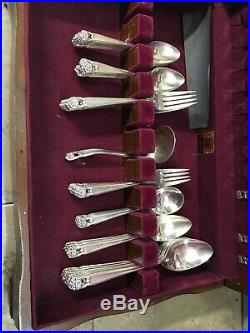 1847 Rogers Bros Silverware ETERNALLY YOURS Set in Original Box. 60 pieces