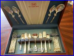 1847 Rogers Bros Silverware Eternally Yours Service for 8 withOriginal Storage Box