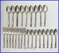 1847 Rogers Bros Silverware Eternally Yours Set Of 56 Pieces Box Silver Plate