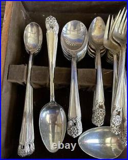 1847 Rogers Bros Silverware Eternally Yours Set Of 84 Pieces With Box