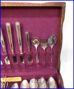 1847 Rogers Bros Silverware IS 40 pc & 8 Insico Stainless Butter Knifes 2 Salad