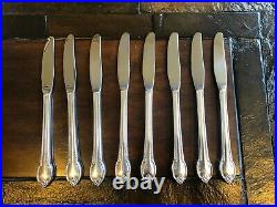 1847 Rogers Bros Silverware Service For 8 Remembrance Pattern With Chest
