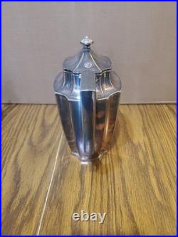 1847 Rogers Bros Tea Set Three-Piece Silver Plate'Ancestral' Pattern