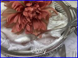 1847 Rogers Bros Triple X3 Silver Plate Monogrammed W Heraldic 1916 Introduced