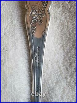 1847 Rogers Bros VINTAGE Pattern Grape Silverplated PUNCH LADLE 14.5 No Mono