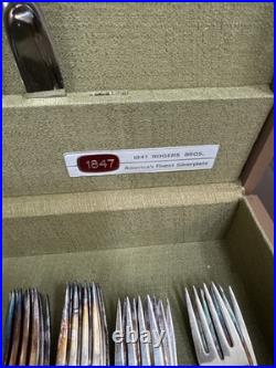 1847 Rogers Bros Vintage 1961 Silver Plate Leilani 43 Pc Flatware Set For 8 Read