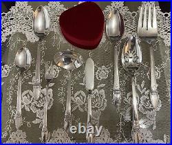 1847 Rogers Bros Vintage Silver Plate 1937 First Love 60 pc Flatware Set for 8