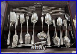 1847 Rogers Bros Vintage Silver Plate 1957 Adoration 91-Pc Flatware Set For 12