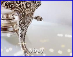 1847 Rogers Bros. Vintage Silver Plate 6-Pc Heritage Chafing Dish & Burner