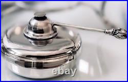 1847 Rogers Bros. Vintage Silver Plate 6-Pc Heritage Chafing Dish & Burner 1847 Rogers Bros. Vintage Silver Plate 6-Pc Heritage Chafing Dish & Burner