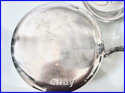 1847 Rogers Bros. Vintage Silver Plate 6-Pc Heritage Chafing Dish & Burner