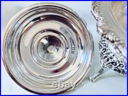 1847 Rogers Bros. Vintage Silver Plate 6-Pc Heritage Chafing Dish & Burner 1847 Rogers Bros. Vintage Silver Plate 6-Pc Heritage Chafing Dish & Burner