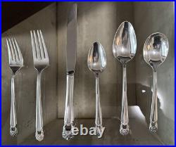 1847 Rogers Bros Vintage Silver Plate 96-Pc Eternally Yours Flatware Set For 12 1847 Rogers Bros Vintage Silver Plate 96-Pc Eternally Yours Flatware Set For 12