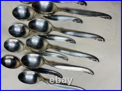 1847 Rogers Bros Vintage Silver Plate Leilani 51 Piece Flatware Set For 8