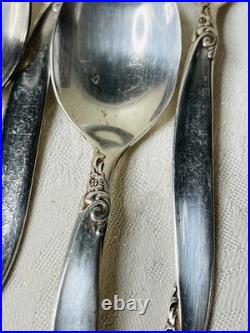 1847 Rogers Bros Vintage Silver Plate Leilani 51 Piece Flatware Set For 8