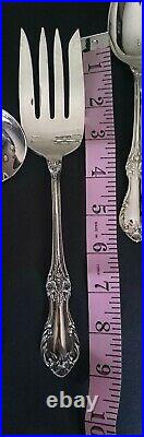 1847 Rogers Bros Wild Rose Silverplated E. P Brass 8 Place Setting Flatware Set