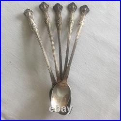 1847 Rogers Bros XS Triple Grape 5 Ice Tea Spoons No Mono 1847 Rogers Bros XS Triple Grape 5 Ice Tea Spoons No Mono