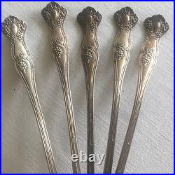 1847 Rogers Bros XS Triple Grape 5 Ice Tea Spoons No Mono 1847 Rogers Bros XS Triple Grape 5 Ice Tea Spoons No Mono