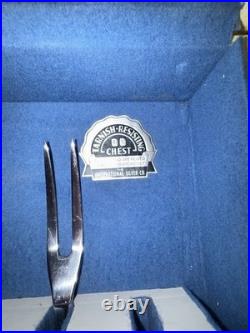 1847 Rogers Bros silverplate flatware set with chest (service for 8)