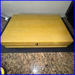 1847 Rogers Bros silverplate flatware set with chest (service for 8)