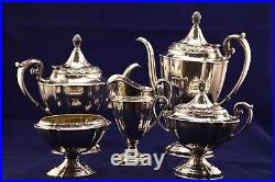 1847 Rogers Brothers 5-Piece Eternally Yours Silverplated Tea Set