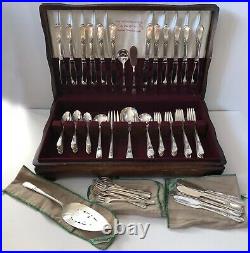 1847 Rogers Brothers Adoration Silver Set 7 PC Service For 12 Serving 103 PC