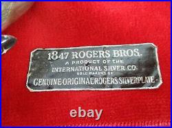 1847 Rogers Brothers Flatware Set in Fold Up Case Silver Plate