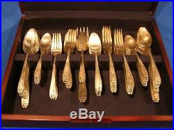 1847 Rogers Brothers IS Daffodil Pattern 77 Pc Silverplate 12 Place Setting Set