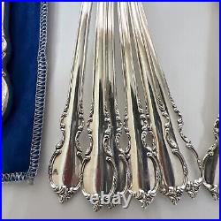 1847 Rogers Brothers IS Reflection Flatware Set for 12 Silver Plate 87 Pcs
