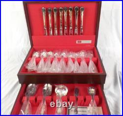 1847 Rogers Brothers Silver Plate Set NOS Tarnish Chest Vintage
