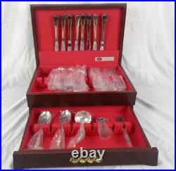1847 Rogers Brothers Silver Plate Set NOS Tarnish Chest Vintage