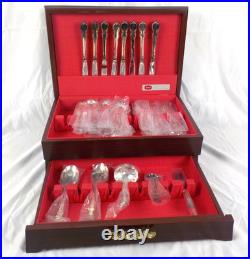 1847 Rogers Brothers Silver Plate Set NOS Tarnish Chest Vintage