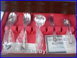 1847 Rogers Brothers Silver Plate Set NOS Tarnish Chest Vintage