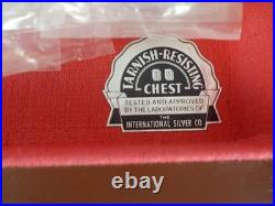 1847 Rogers Brothers Silver Plate Set NOS Tarnish Chest Vintage