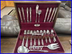 1847 Rogers Brothers Silverplated Flatware Set, 8 place settings, 59 pieces