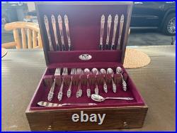 1847 Rogers Brothers Silverplated Flatware Set, 8 place settings, 59 pieces