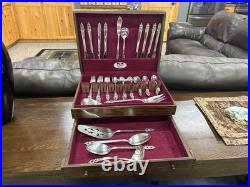 1847 Rogers Brothers Silverplated Flatware Set, 8 place settings, 59 pieces