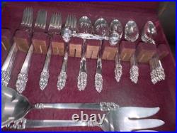 1847 Rogers Brothers Silverplated Flatware Set, 8 place settings, 59 pieces
