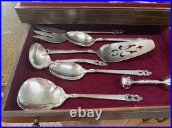 1847 Rogers Brothers Silverplated Flatware Set, 8 place settings, 59 pieces