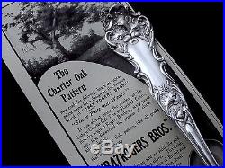 1847 Rogers Charter Oak 1906 Art Nouveau Lg Ice Serving Spoon 9 3/8 Scarce