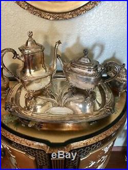 1847 Rogers Daffodil 12 Piece International Silver Tea Coffee Set Beautiful