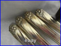 1847 Rogers Daffodil 1950 Silverplated Dinner Size Service For 8 55 Pieces Nice