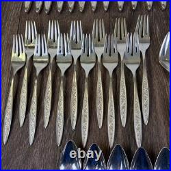 1847 Rogers ESPERANTO Service for 12 & Hostess Set Silver Plate 68 Pieces Floral