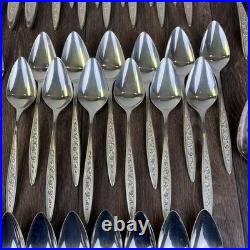 1847 Rogers ESPERANTO Service for 12 & Hostess Set Silver Plate 68 Pieces Floral